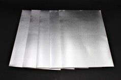 Кольорова ЕВА піна з металізована (Фоаміран) А4, 21х29, 7 см, 1,8 мм, 5 листів, срібло