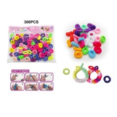 Набір резиночок для плетіння різнокольорові, м’які, еластичні, в п/е 