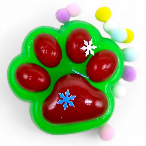 Лапка-антистрес, 7 см, таба, новорічна