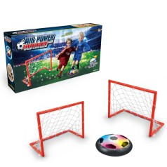 Футбольные ворота игровые A-Toys с сеткой 2 шт и аэромячом 18 см (MR1394)