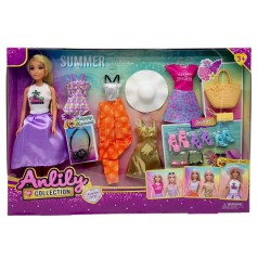 Кукла с гардеробом, в коробке