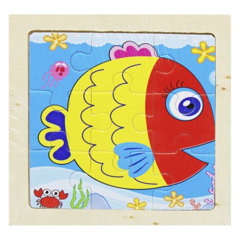 Деревянные пазлы с рамкой 