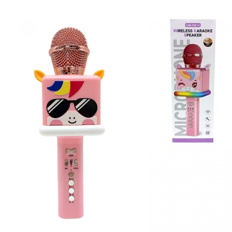 Микрофон ЕДИНОРЕЖКА (РОЗОВАЯ) В ОКУЛЯРАХ