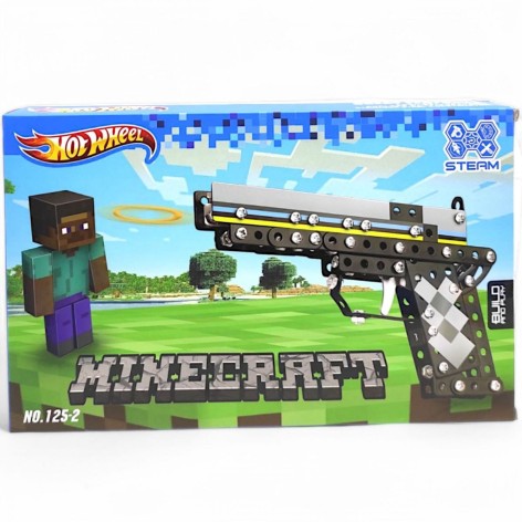 Конструктор металлический "Minecraft/Майнкрафт. Пистолет-резинкострел"