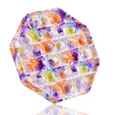 Рідкісний Pop It (Поп Іт) восьмикутник «Букет», іграшка антистрес 12,5*12,5 см