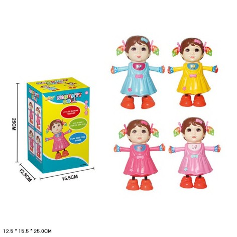 Музична лялька 5908B (48шт/2) 4 види, танцює, співає, в коробці 15,5*12,5*25 см