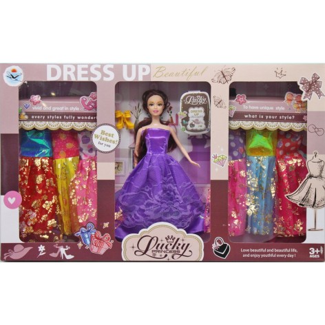 Кукла с гардеробом "Lucky Princess" (в фиолетовом)