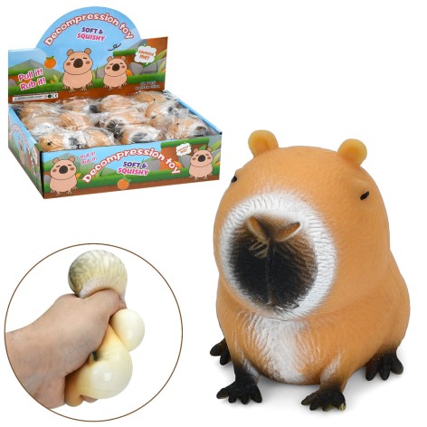 Іграшка капібара, 8см, антистрес, борошно, пакет, /12/144/12 шт в кор. 24,5-19-7см