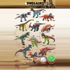 Динозавр звуки, на батарейках, в п/е, МІКС ВИДІВ /220/