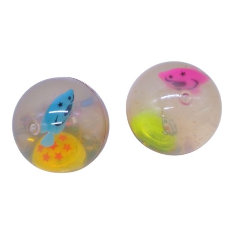 М'ячик-стрибунець Рибки, зі світлом, 6,5 см, мікс