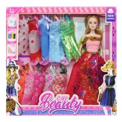 Кукла с нарядами (12 шт)