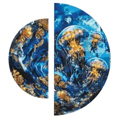 Картина по номерам с красками металлик 