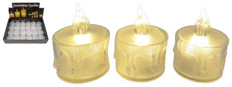 Свеча декоративная светодиодная LED 5см (пластик) в/в(40*24)