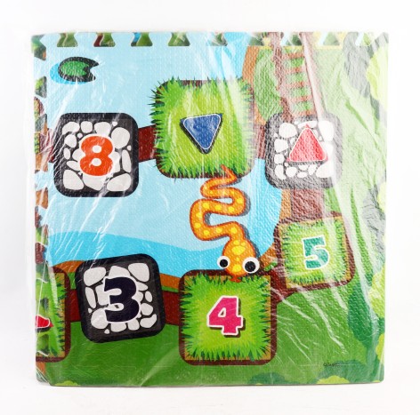 УЦЕНКА 20% Коврик Мозаика EVA, гра-ходилка, цифри,4 деталі(10мм,60-60см), в кульці, 61-61-4см /15/