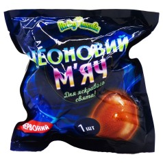 Неоновий м'яч червоний