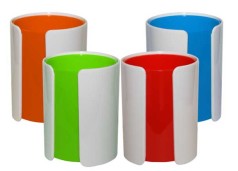 Підставка для ручок пластикова ЯРКІ КОЛЬОРИ 4 кольори