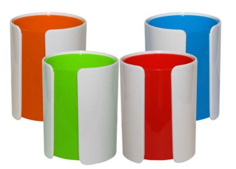 Підставка для ручок пластикова яскраві кольори 4 кольори