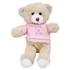 М'яка іграшка Ведмедик в рожевому 30 см ВИД 2