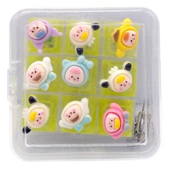 КЛАВІАТУРА-БРЕЛОК LED 9 КНОПОК (КАПЕЛЮШКИ) мікс