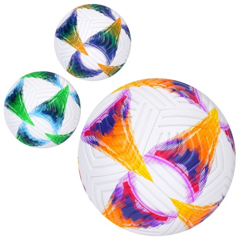 М'яч футбольний розмір 5, TPU, 400-420г, 3 кольори, у п/е 