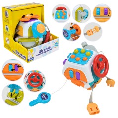 Брязкальце "Сонячний зайчик", тактильні, рухомі частини, р-р13*14, у кор.14*15*14см 