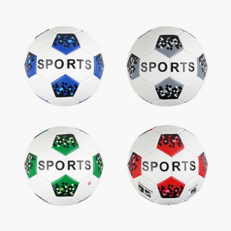 М'яч футбольний  4 кольори, розмір №5, матеріал TPE, 310-330 грамів, гумовий балон,  мікс видів 