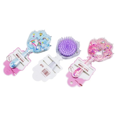 Гребінець "Котяча лапка" з конфетті