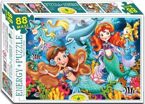 Пазлы 88, Арт.ЭГ-15. Русалочка ТМ Энергия+