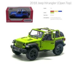 Іграшкова модель Джип 5' KT5412WA Jeep Wrangler металева, інерційна, відчиняються двері, 4 кольори