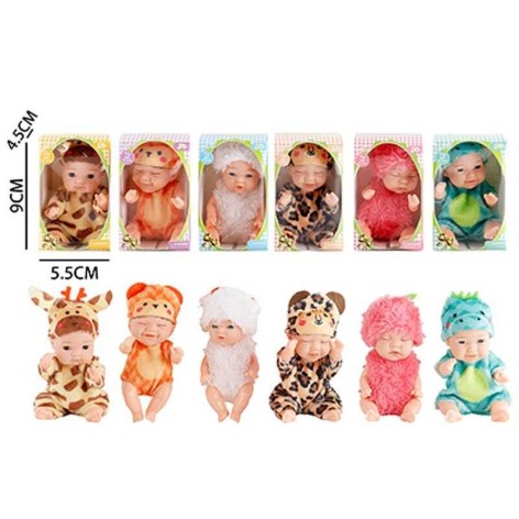 Пупс костюм тваринки, висота 9 см, в кор, мікс видів  