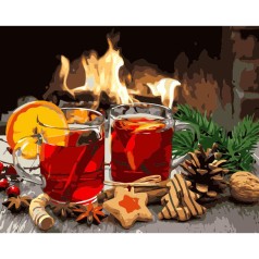 Набор для росписи по номерам Глинтвейн Strateg размером 40х50 см (GS1567)