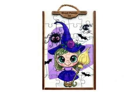 Деревянные пазлы "Индеец Хрю и друзья", 36 эл