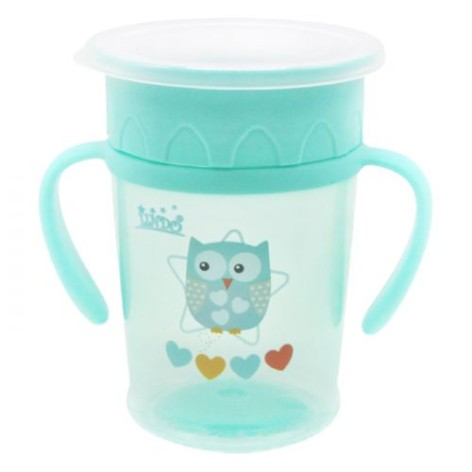 Склянка-непроливайка "360°", бірюзовий