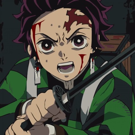 Картина за номерами 30*30см  "Клинок"