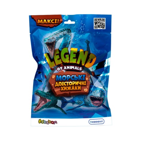 Стретч-игрушка в виде животного серии LEGEND OF ANIMALS – МОРСКИЕ ДОИСТОРИЧЕСКИЕ ХИЩНИКИ (в диспл.)