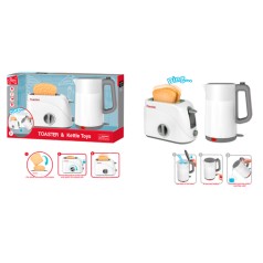 Набір побутової техніки тостер 17см (механічний), чайник 16,5см-звук, світло, на бат-ці, в кор-ці, 38-20-11см 
