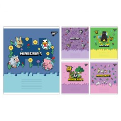 А5/12 кос. Yes Minecraft Spring, зошит учнівський шкільний, ціна за 25 шт. //