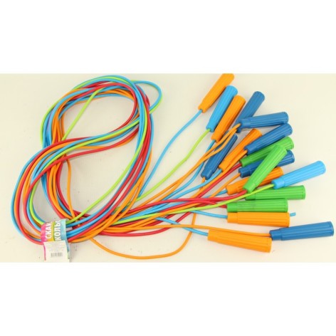 Скакалка гумова 3 кольори 2,8 м 10 шт. Сегеневич