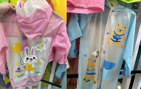 Дождевик детский 4 вида, размер М рост 110-115см 