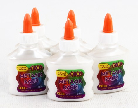 УЦЕНКА 30% Клей МЕТАЛІК срібний на PVA-основі, 88 мл