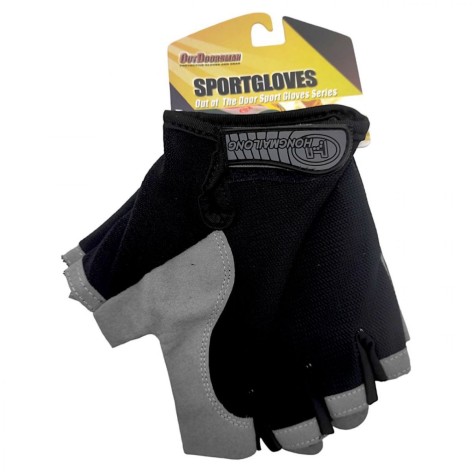 Велосипедные детские перчатки, размер M (черный)