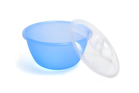 Миска салатная с делениями прозрачная 2л с крышкой