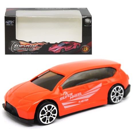 Машинка металлическая оранжевая