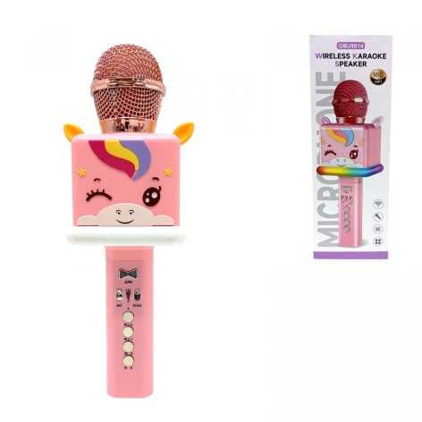 Микрофон ЕДИНОРЕЖКА (РОЗОВАЯ)