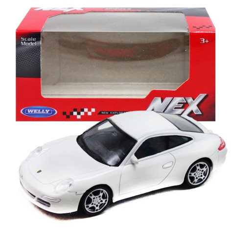 Машинка колекционная WELLY1:43 PORSCHE 911, белая