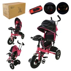 Велосипед 3-х колесный надувные колеса 12'' и 10'' с тормозом, пультом /1/