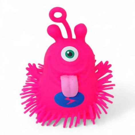 Игрушка-антистресс Монстрик, свет, малиновый