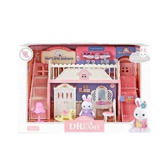 Ігровий будиночок з флоксовими фігурками меблями та аксесуарами