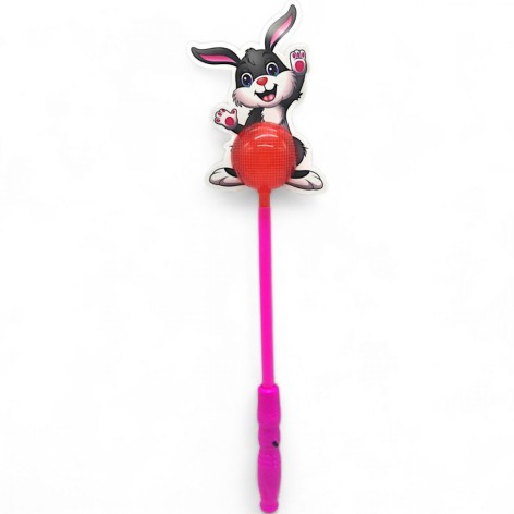 Полочка-светяшка розовая "Зайка" (40 см.)