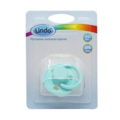 Пустушка латексна (0-2 місяців), бірюзова